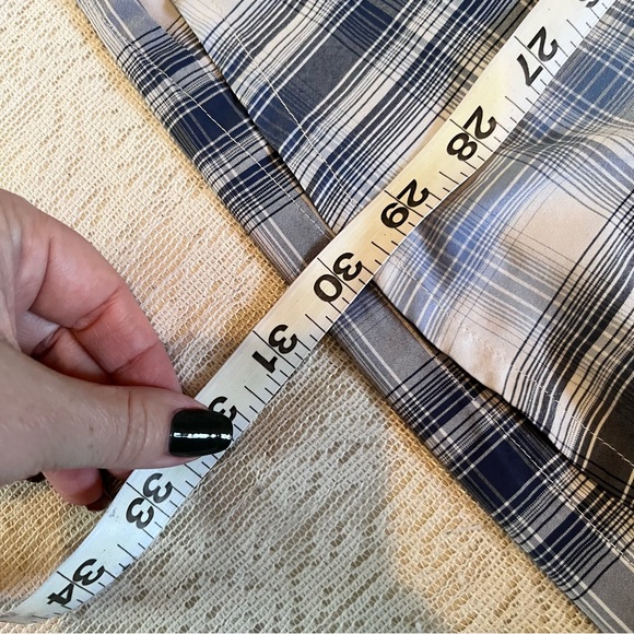 Men's Patagonia Sun stretch blue plaid shirt - Picture 10 of 13